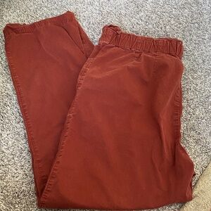Madewell Corduroy Pants in Warm Rust